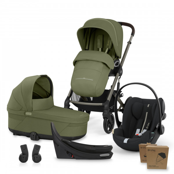 CYBEX Gold Talos 4in1 All Weather - Moss Green/Moon Black